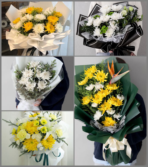 江苏泰州泰兴市黄桥镇海顾村白事花束代送